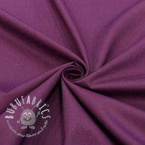 Tessuto in cotone e viscosa aubergine