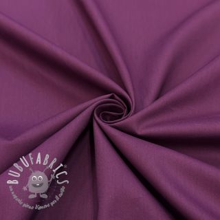 Tessuto in cotone e viscosa aubergine