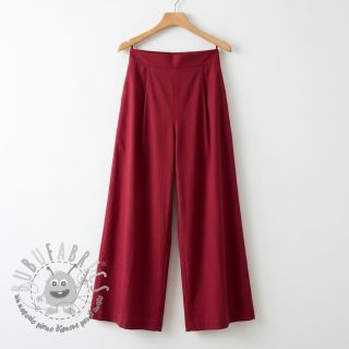 Tessuto in cotone e viscosa wine red
