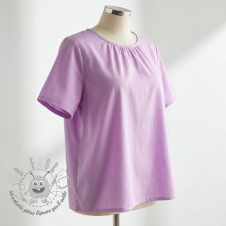 Tessuto in cotone e viscosa lilac