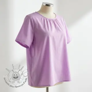 Tessuto in cotone e viscosa lilac