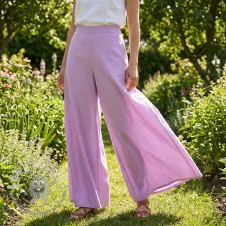 Tessuto in cotone e viscosa lilac