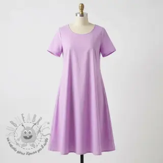 Tessuto in cotone e viscosa lilac