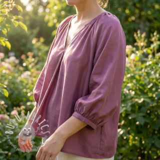 Tessuto in cotone e viscosa grape