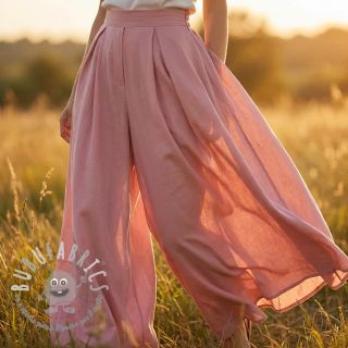 Tessuto in cotone e viscosa light rose