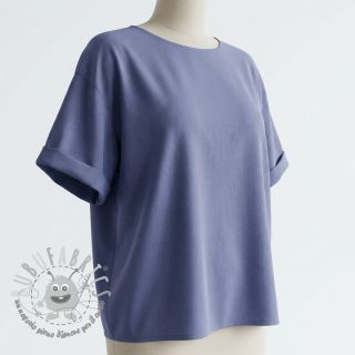 Tessuto in cotone e viscosa jeans