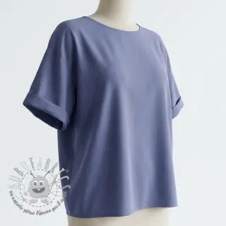 Tessuto in cotone e viscosa jeans