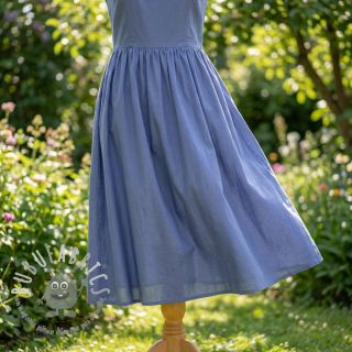 Tessuto in cotone e viscosa jeans