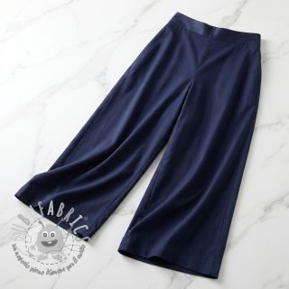 Tessuto in cotone e viscosa navy