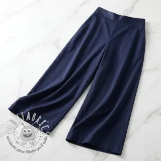 Tessuto in cotone e viscosa navy