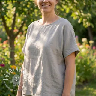 Tessuto in cotone e viscosa light grey
