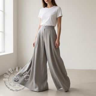 Tessuto in cotone e viscosa light grey