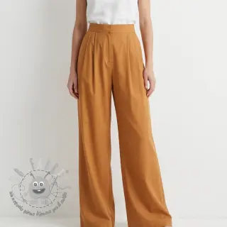 Tessuto in cotone e viscosa bronze