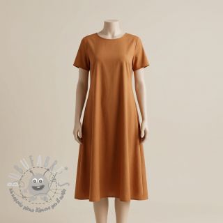 Tessuto in cotone e viscosa bronze