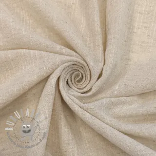 Tessuto di cotone con lino SLUB WASHED natural