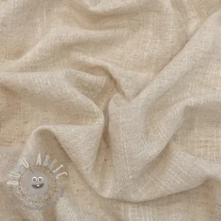 Tessuto di cotone con lino SLUB WASHED natural