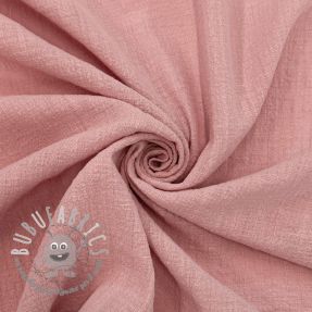 Tessuto di cotone SLUB WASHED old rose