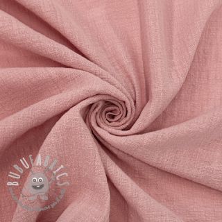 Tessuto di cotone SLUB WASHED old rose