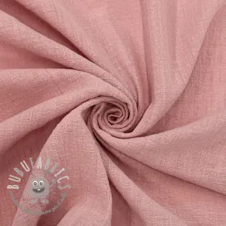Tessuto di cotone SLUB WASHED old rose