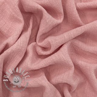 Tessuto di cotone SLUB WASHED old rose