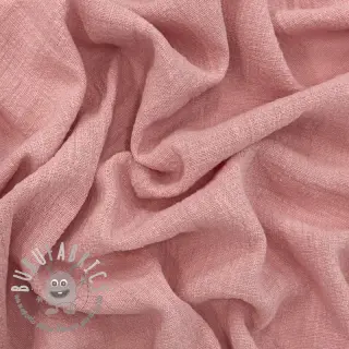 Tessuto di cotone SLUB WASHED old rose