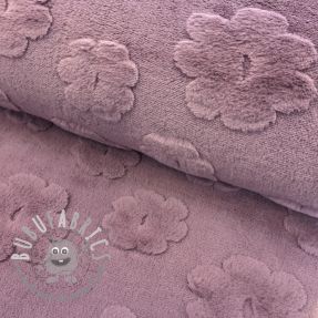 Fleece Flowers mauve