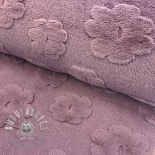 Fleece Flowers mauve