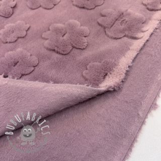 Fleece Flowers mauve