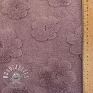 Fleece Flowers mauve