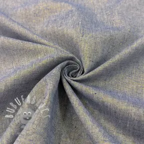 Tessuto di cotone con lino LUREX blue