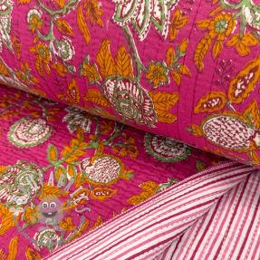 Tessuto di cotone QUILT Gange fuchsia