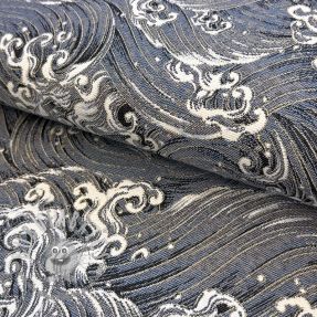 Tessuto decorativo jacquard Swell allover argent