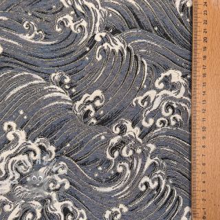 Tessuto decorativo jacquard Swell allover argent
