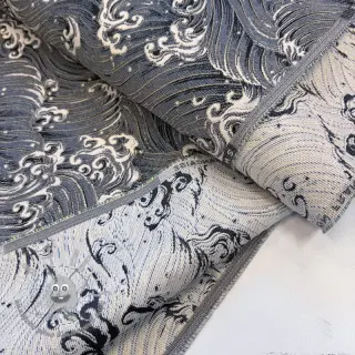 Tessuto decorativo jacquard Swell allover argent