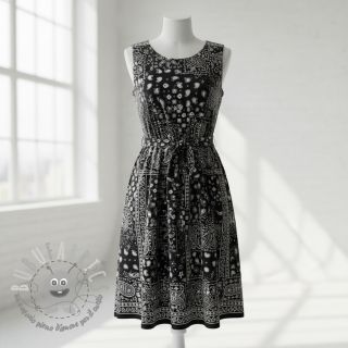 Tessuto di cotone Farwest noir