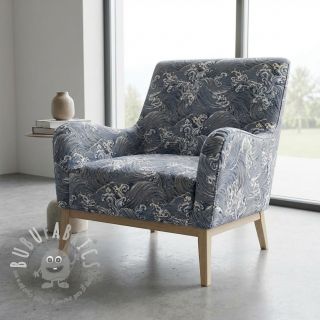 Tessuto decorativo jacquard Swell allover argent