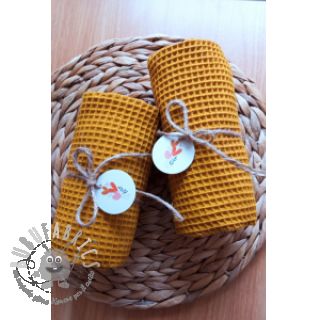 Cotone a nido d'ape ochre