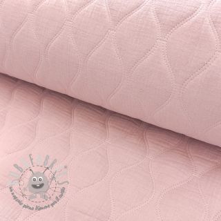 Mussola/Doppia garza QUILT Wave soft rose