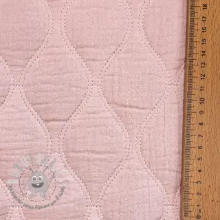 Mussola/Doppia garza QUILT Wave soft rose