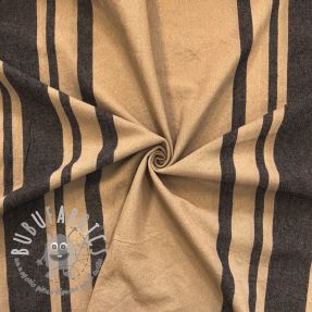 Tessuto decorativo Bernadette stripe lin noir