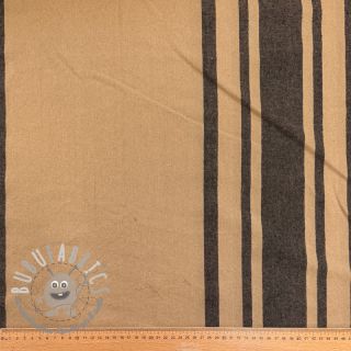 Tessuto decorativo Bernadette stripe lin noir
