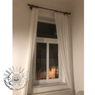 Tessuto di cotone con lino off white