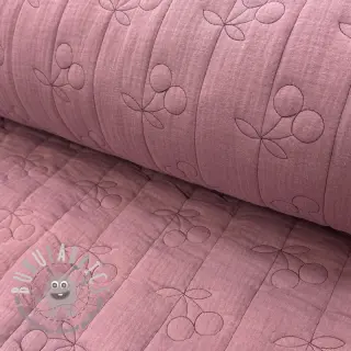 Mussola/Doppia garza STEPPED Cherries mauve
