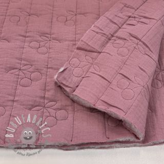 Mussola/Doppia garza STEPPED Cherries mauve