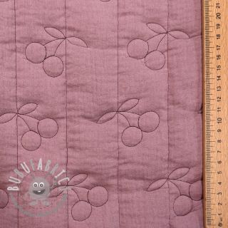 Mussola/Doppia garza STEPPED Cherries mauve