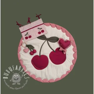 Tessuto di cotone Cherries playmat PANEL digital print