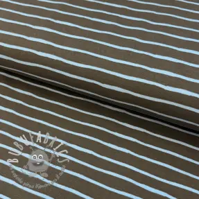Jersey Stripes dark khaki