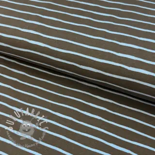 Jersey Stripes dark khaki