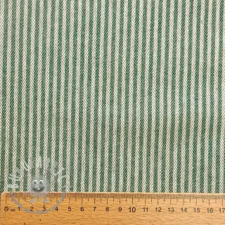 Tessuto decorativo DOBBY Colored stripe army green