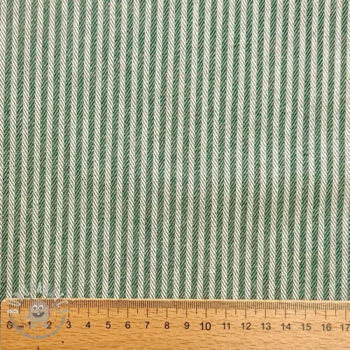 Tessuto decorativo DOBBY Colored stripe army green